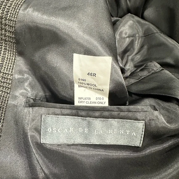 🕴️ Oscar de la Renta 100% Wool Blazer – Size 46R - Picture 5 of 6